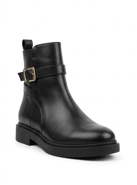 Primark Black Ankle Boots with Buckle Strap