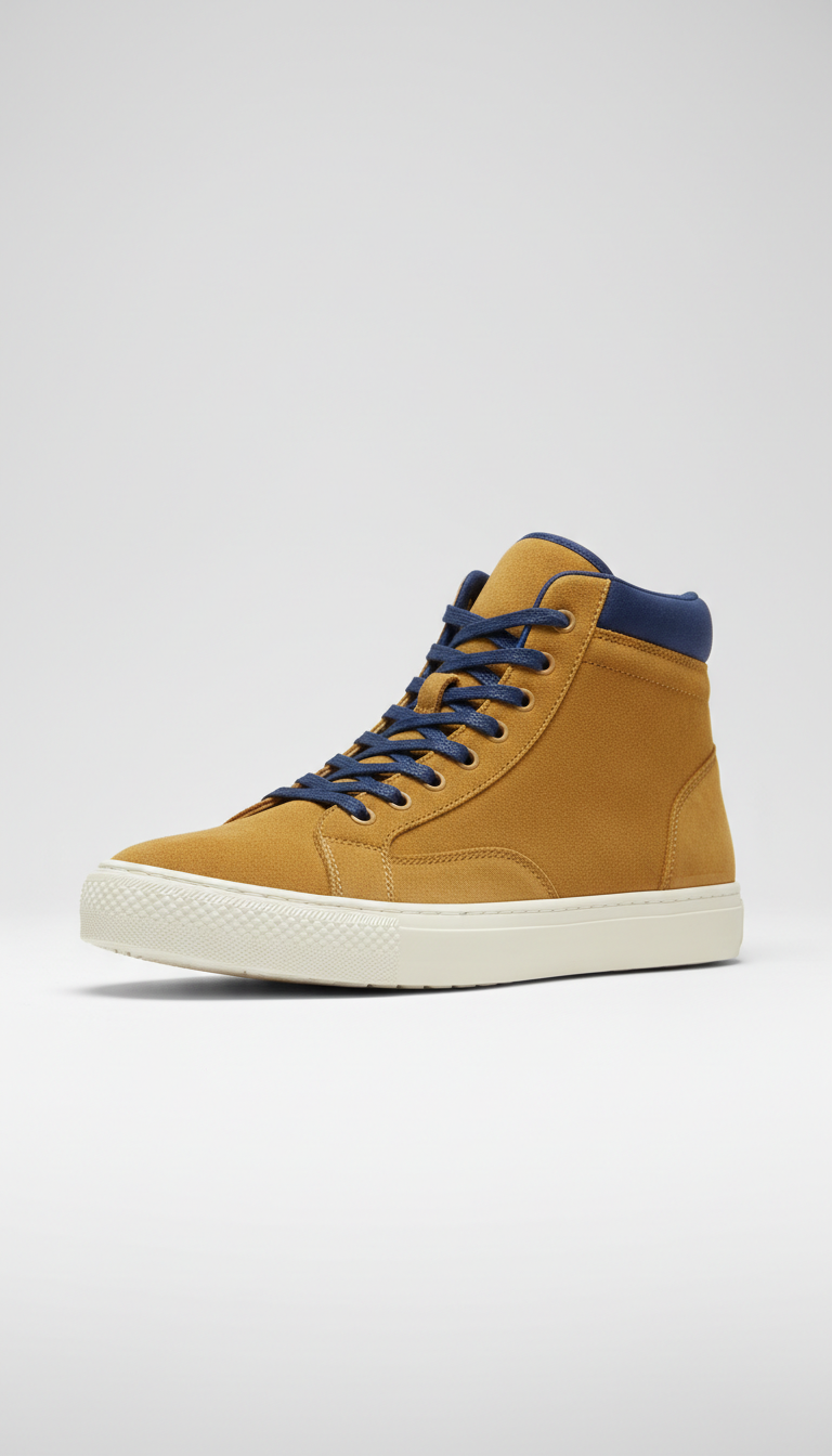 Gilded Sand premium suede high-top