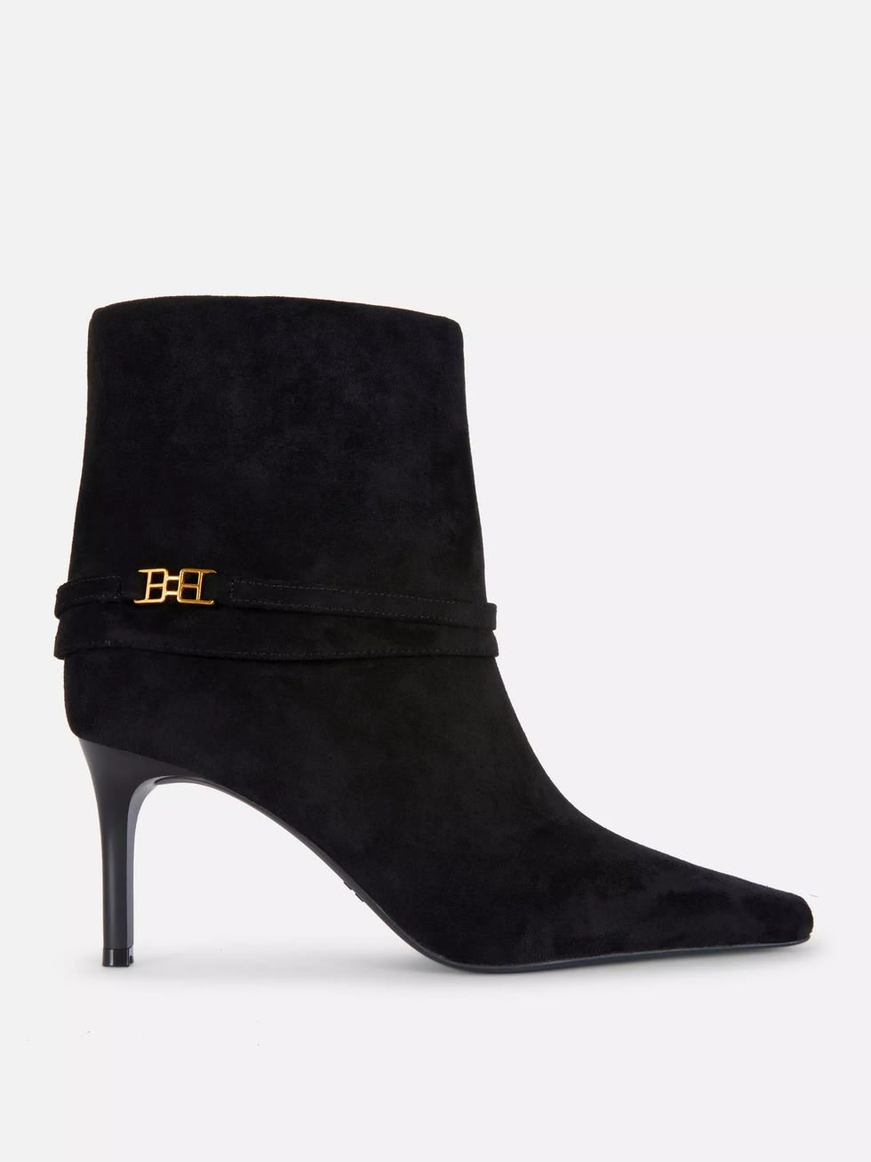 Paula Echevarría x Primark Black Suede-Effect Stiletto Ankle Boots