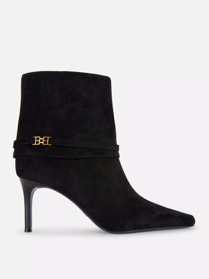 Paula Echevarría x Primark Black Suede-Effect Stiletto Ankle Boots
