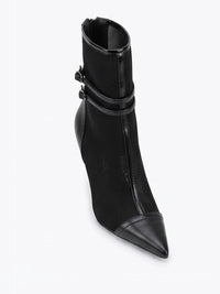 Rita Ora x Primark Black Mesh Stiletto Ankle Boots