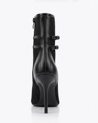 Rita Ora x Primark Black Mesh Stiletto Ankle Boots