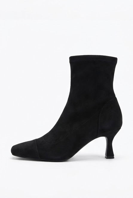 Peacocks Black Embellished Kitten Heel Ankle Boots