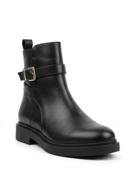 Primark Black Ankle Boots with Buckle Strap