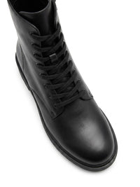 Primark Black Lace-Up Combat Ankle Boots