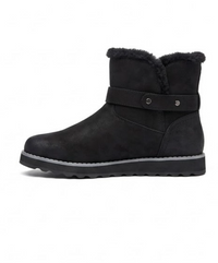 Skechers Black Fur-Lined Ankle Boots