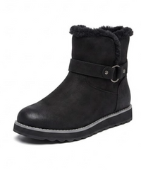 Skechers Black Fur-Lined Ankle Boots