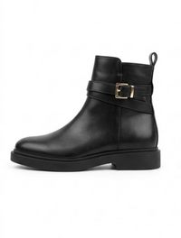 Primark Black Ankle Boots with Buckle Strap