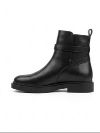 Primark Black Ankle Boots with Buckle Strap