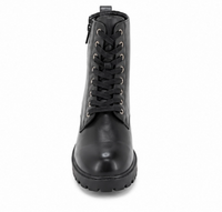 Pretty Little Thing Black Lace-Up Combat Ankle Boots