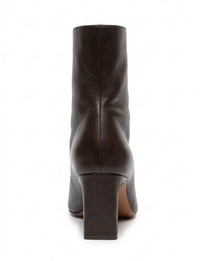 Mint Velvet Dark Brown Pointed Toe Heeled Ankle Boots
