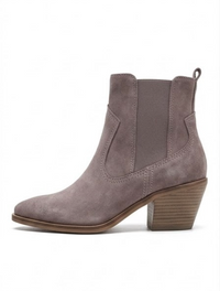 Next Grey Suede-Effect Western Chelsea Ankle Boots