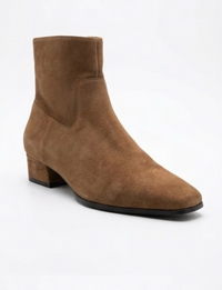 Primark Brown Suede-Effect Low Block Heel Ankle Boots