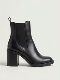 Lipsy Black Block Heel Chelsea Boots