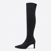 Primark Black Stretch Over-the-Knee Stiletto Boots