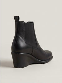 Matalan Black Wedge Chelsea Boots