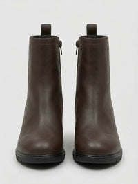 Good for the Sole Brown Wedge Ankle Boots