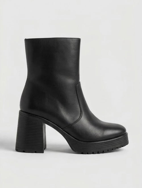 Boohoo Black Chunky Platform Ankle Boots
