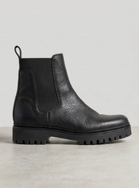 Primark Black Pebbled Chunky Chelsea Boots
