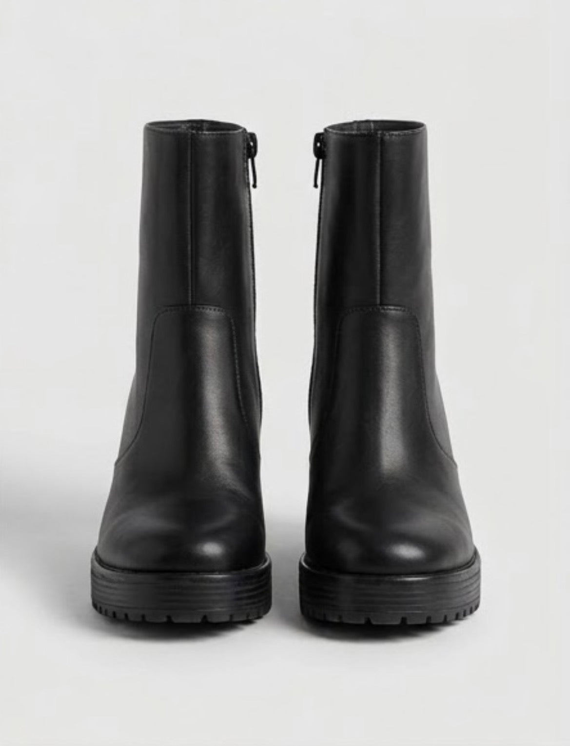 Boohoo Black Chunky Platform Ankle Boots