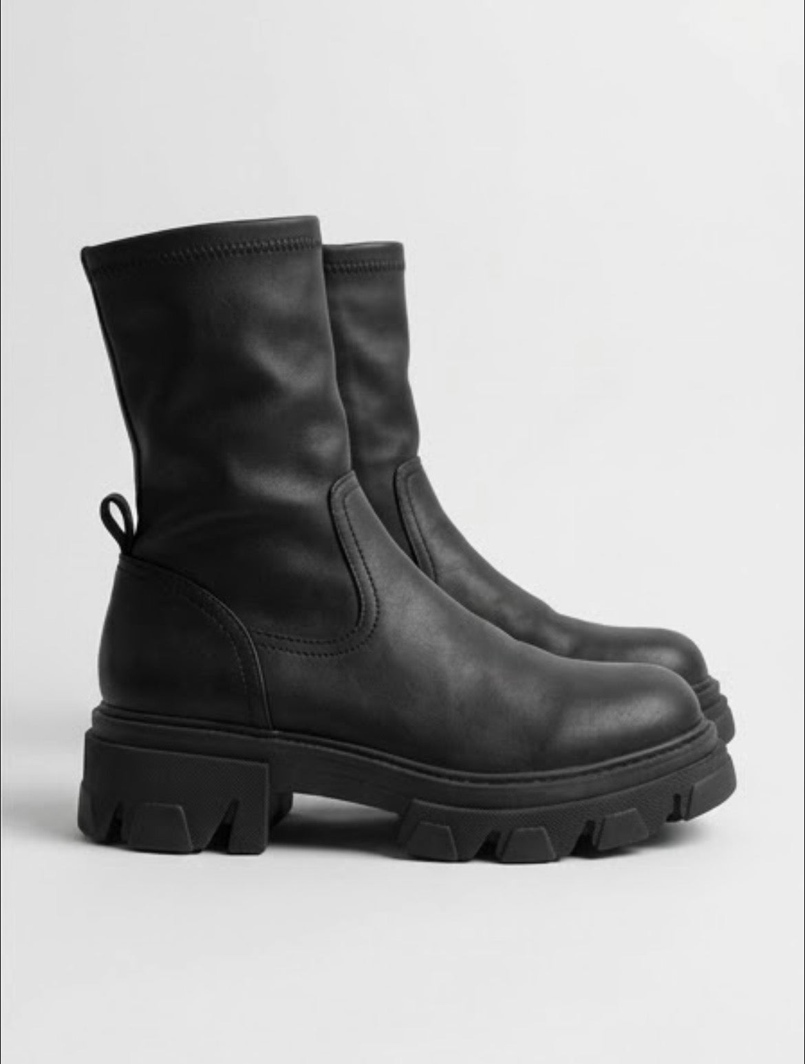 Carvela Black Chunky Side Zip Ankle Boots