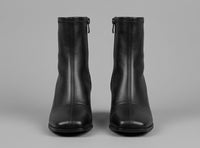 Primark Black Square Toe Block Heel Ankle Boots