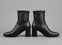Primark Black Square Toe Block Heel Ankle Boots
