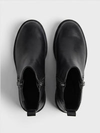 Linzi Black Side Zip Chelsea Boots