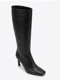 Primark Black Chiselled Toe Heeled Knee-High Boots