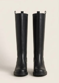 Rita Ora x Primark Black Knee-High Chunky Sole Boots