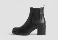 Primark Black Chunky Block Heel Chelsea Boots
