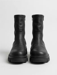 Carvela Black Chunky Side Zip Ankle Boots