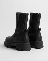 Carvela Black Chunky Side Zip Ankle Boots