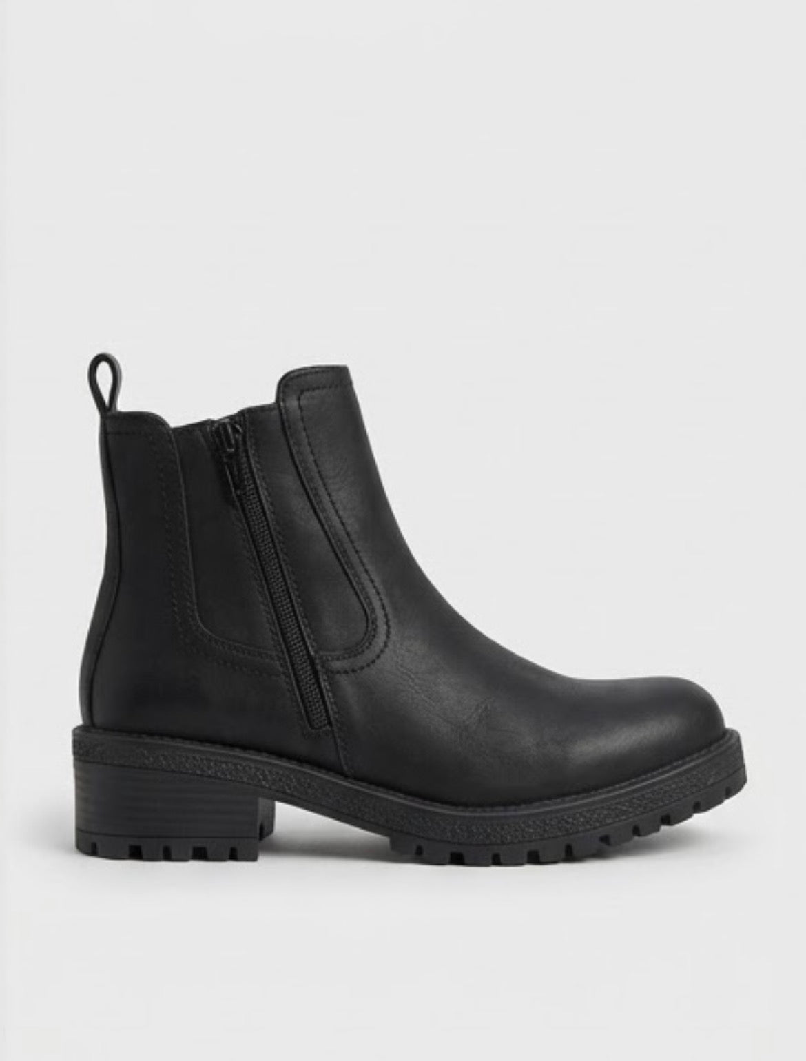 Brave Soul Black Matte Chelsea Boots