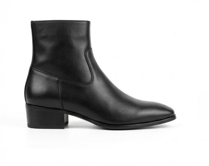 Primark Black Square Toe Low Block Heel Ankle Boots