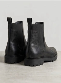 Primark Black Pebbled Chunky Chelsea Boots