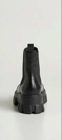 Truffle Black Chunky Chelsea Boots