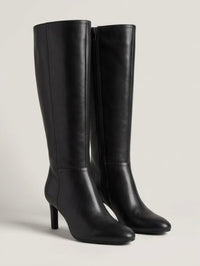 Primark Black Knee-High Almond Toe Stiletto Boots