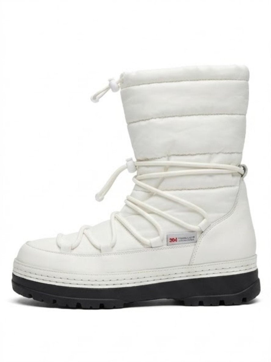 Primark White Fur-Lined Padded Snow Boots