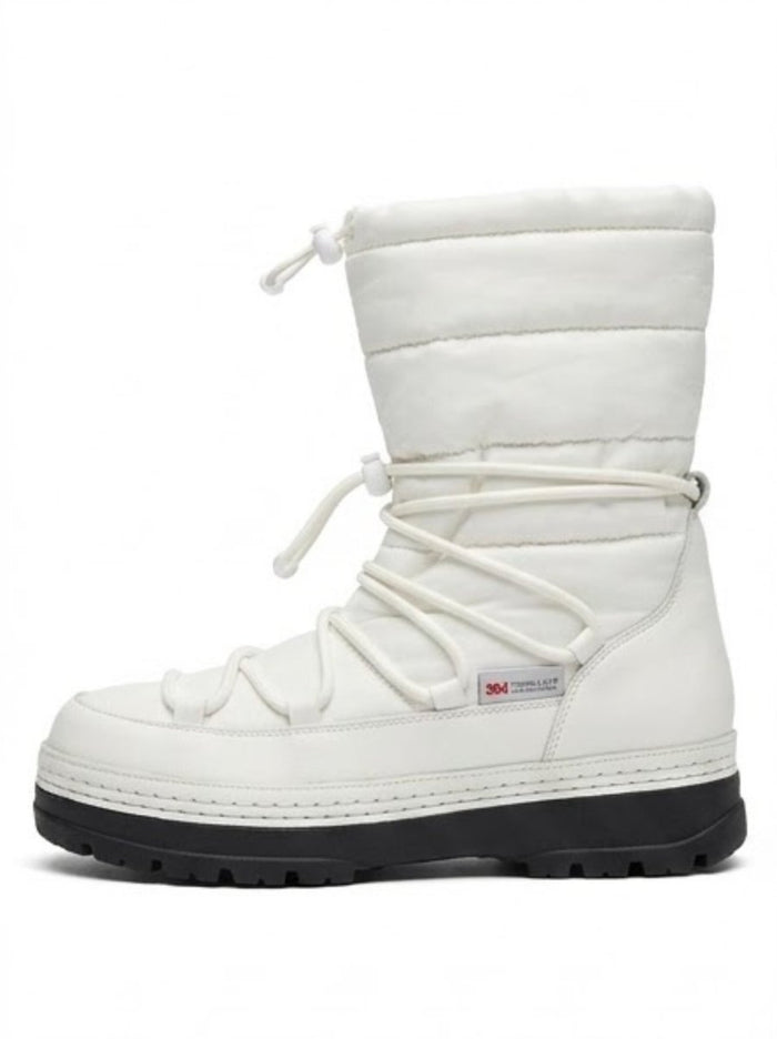 Primark White Fur-Lined Padded Snow Boots