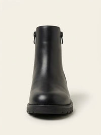 Heavenly Feet Black Side Zip Ankle Boots