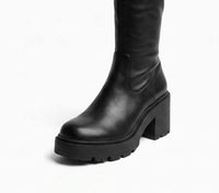 Primark Black Chunky Platform Over-the-Knee Boots