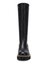 Linzi Wide Fit Black Chunky Knee-High Boots