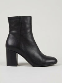 Jones Bootmaker Black Block Heel Ankle Boots
