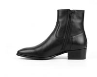 Primark Black Square Toe Low Block Heel Ankle Boots