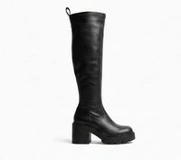 Primark Black Chunky Platform Over-the-Knee Boots