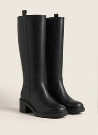 Rita Ora x Primark Black Knee-High Chunky Sole Boots
