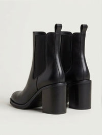 Lipsy Black Block Heel Chelsea Boots