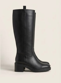 Rita Ora x Primark Black Knee-High Chunky Sole Boots