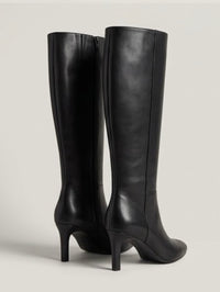 Primark Black Knee-High Almond Toe Stiletto Boots